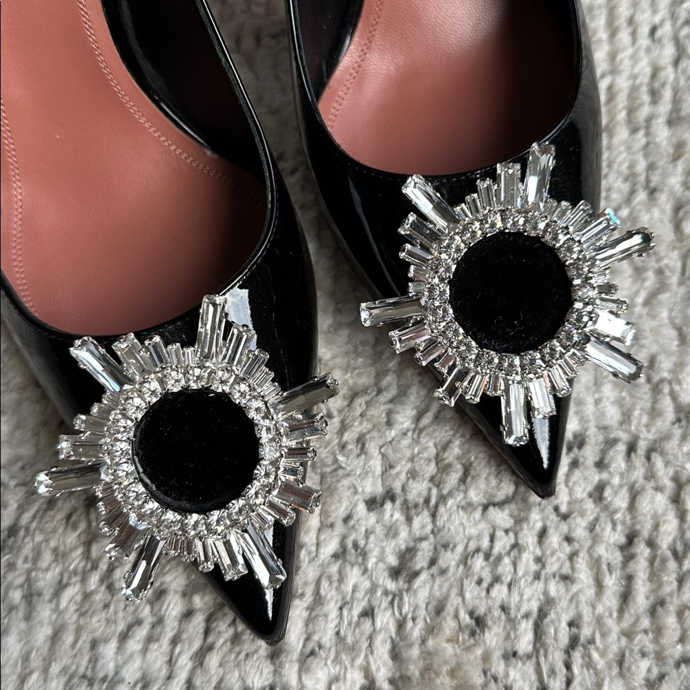 AMINA MUADDI Begum Patent Leather Pumps - Picture 7 of 10